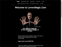 Tablet Screenshot of leventmagic.com